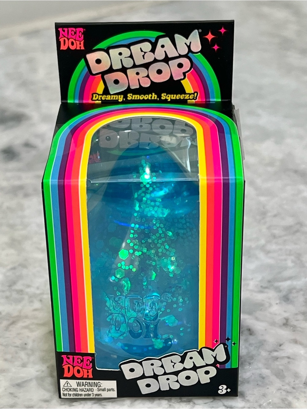 NeeDoh Dream Drop Blue Glitter Toy
